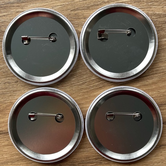 Bridesmaid Wedding Party Pin Back Floral 2.25” Button Lot of f 4 Bachelorette - Picture 2 of 2